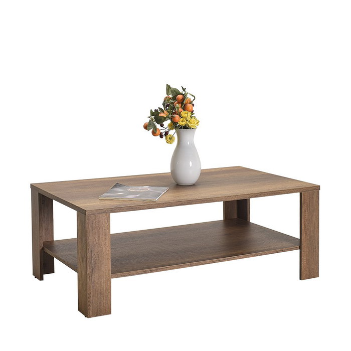 Hanah Home Mesa de Centro Nogal con Almacenamiento